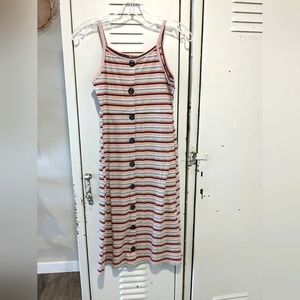 Long striped maxi dress